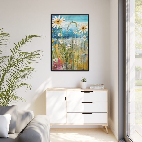 Assorted Flowers Framed Canvas