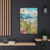 Assorted Flowers Framed Canvas