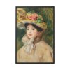 Woman With Capeline by Pierre-Auguste Renoir Framed Canvas
