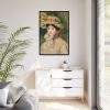 Woman With Capeline by Pierre-Auguste Renoir Framed Canvas