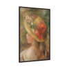 88299-90.jpg Young Girl with Hat by Pierre Auguste Renoir Framed Canvas