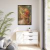 88299-93.jpg Young Girl with Hat by Pierre Auguste Renoir Framed Canvas