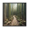 Walkway Meandering Through a Forest of Organ Pipe Cactus Framed Canvas