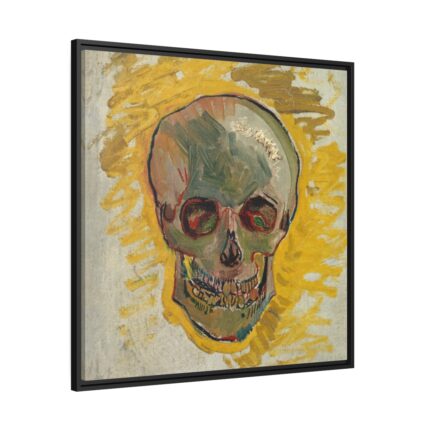 Van Gogh's Skull Framed Canvas