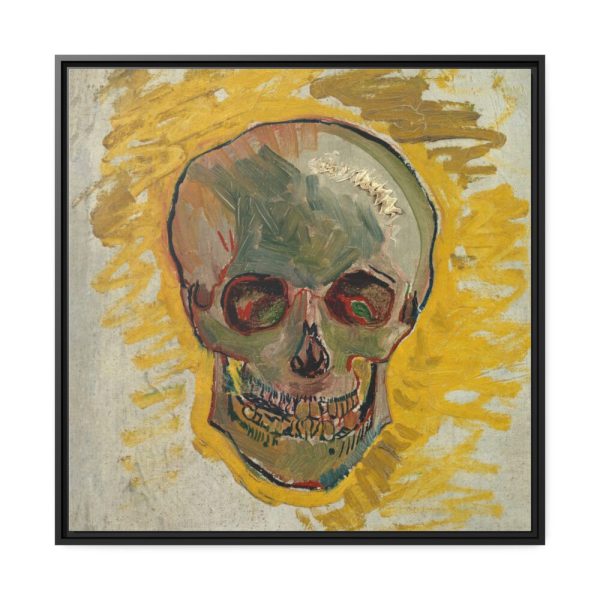 Van Gogh's Skull Framed Canvas