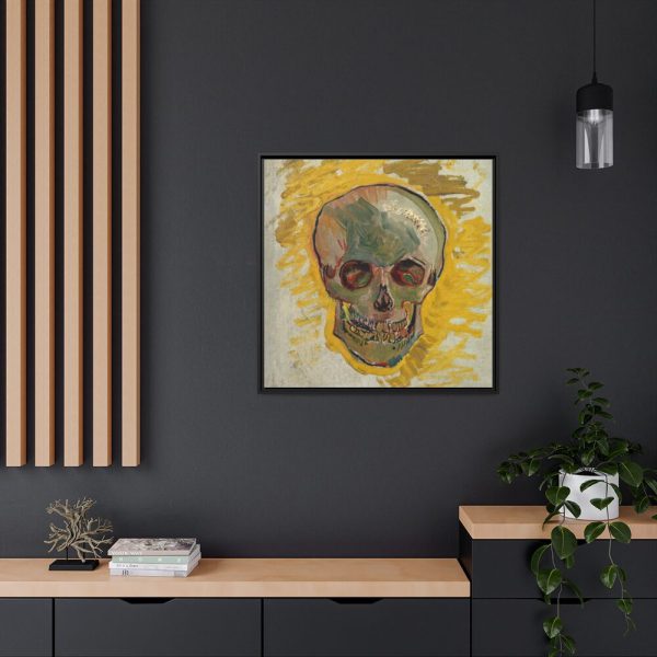 Van Gogh's Skull Framed Canvas
