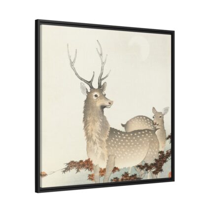 Couple of Deers Framed Canvas