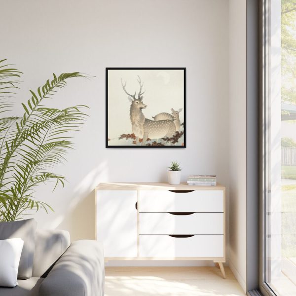 88302-123.jpg Couple of Deers Framed Canvas