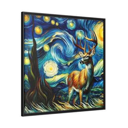 American Buck Deer Framed Canvas