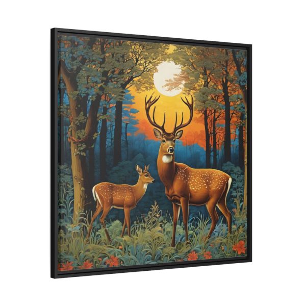 88302-130.jpg Deer and Deer in the Forest Framed Canvas