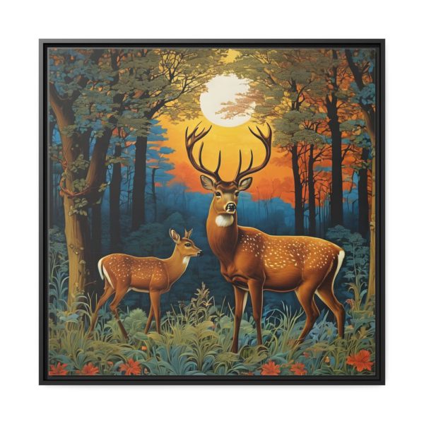 88302-131.jpg Deer and Deer in the Forest Framed Canvas