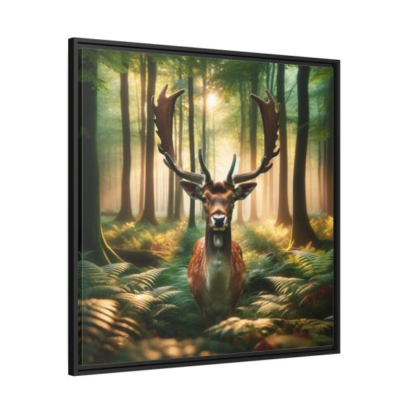 88302-135.jpg Deer in Forest Framed Canvas