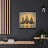 Three Cute Bird Characters II Framed Canvas