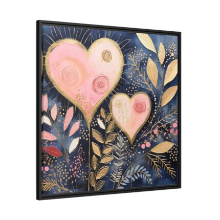 Boho Valentine Art Framed Canvas