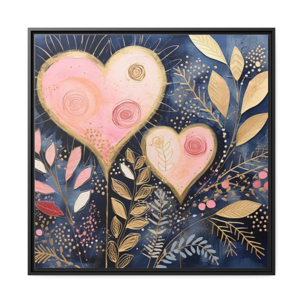 Boho Valentine Art Framed Canvas
