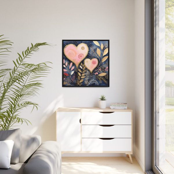 Boho Valentine Art Framed Canvas