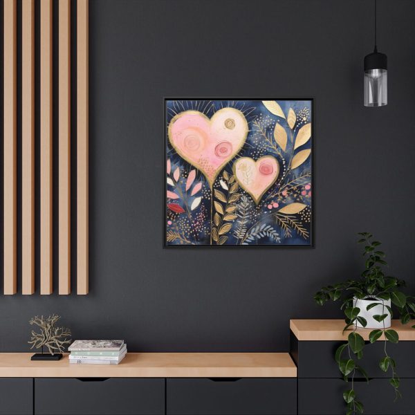 Boho Valentine Art Framed Canvas
