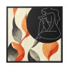 88302-26.jpg Boho Leaves Abstract Woman Framed Canvas