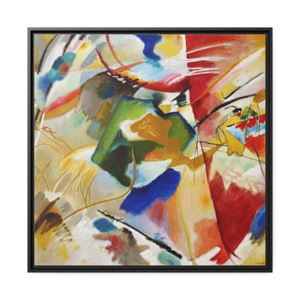 88302-31.jpg Painting with Green Center by Wassily Kandinsky Framed Canvas