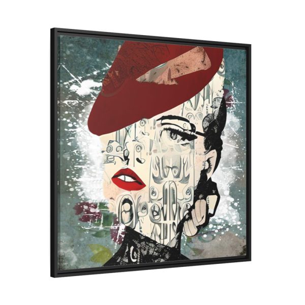 88302-35.jpg Fashionable Vintage Woman Framed Canvas