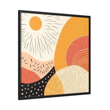 Sunny Boho Summer Framed Canvas