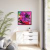 88302-53.jpg Woman And a Fox in Cup Overlay Framed Canvas