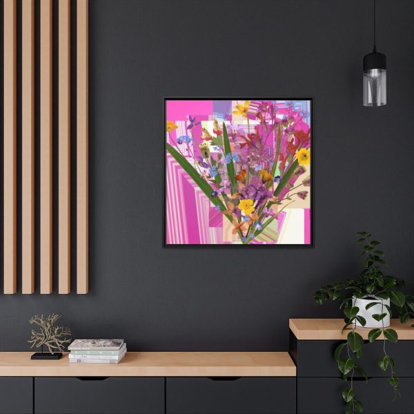 88302-59.jpg Colorful Wild Flowers Framed Canvas