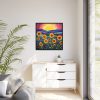 88302-68.jpg Whimsical Sunflower Field Art Framed Canvas
