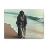 91624-20.jpg Person Walking at the Edge of the Surf on a Beach Standard Canvas