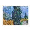 91624-5.jpg Vincent van Gogh's Road with Cypress and Star Standard Canvas