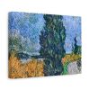 91624-6.jpg Vincent van Gogh's Road with Cypress and Star Standard Canvas