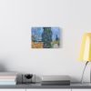 91624-7.jpg Vincent van Gogh's Road with Cypress and Star Standard Canvas