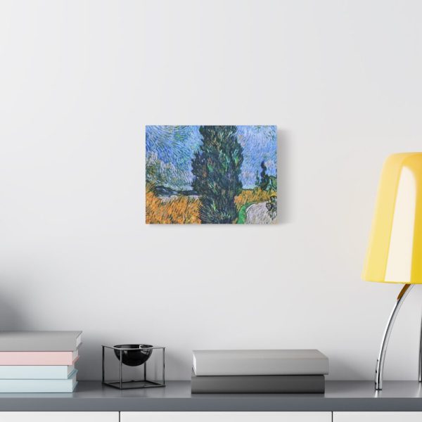 91624-7.jpg Vincent van Gogh's Road with Cypress and Star Standard Canvas