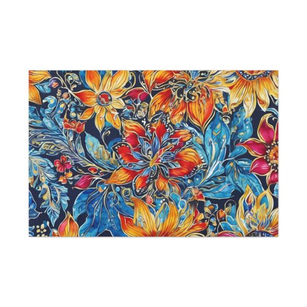 Batik Flowers Pattern Standard Canvas
