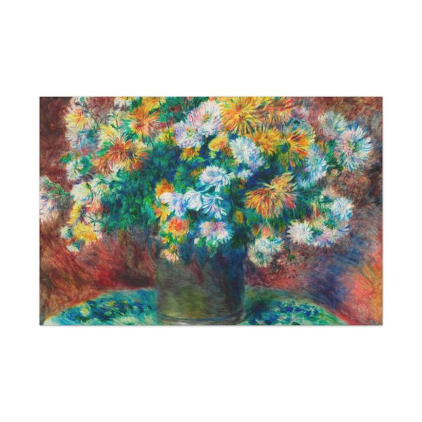 91638-116.jpg Chrysanthemums by Pierre-Auguste Renoir Standard Canvas