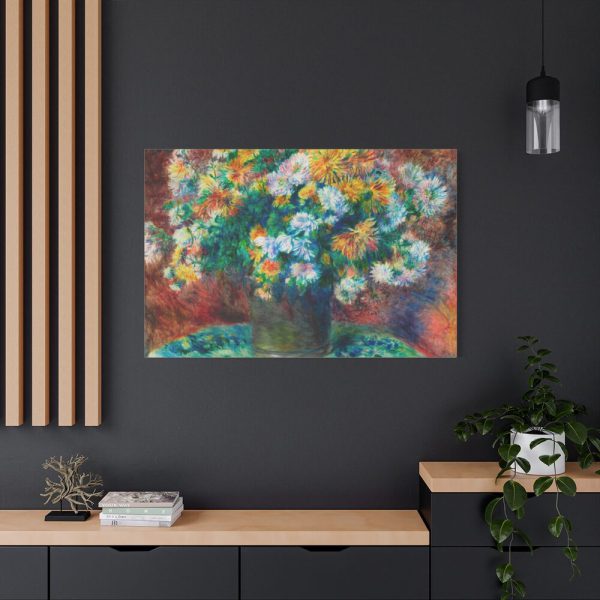 91638-118.jpg Chrysanthemums by Pierre-Auguste Renoir Standard Canvas