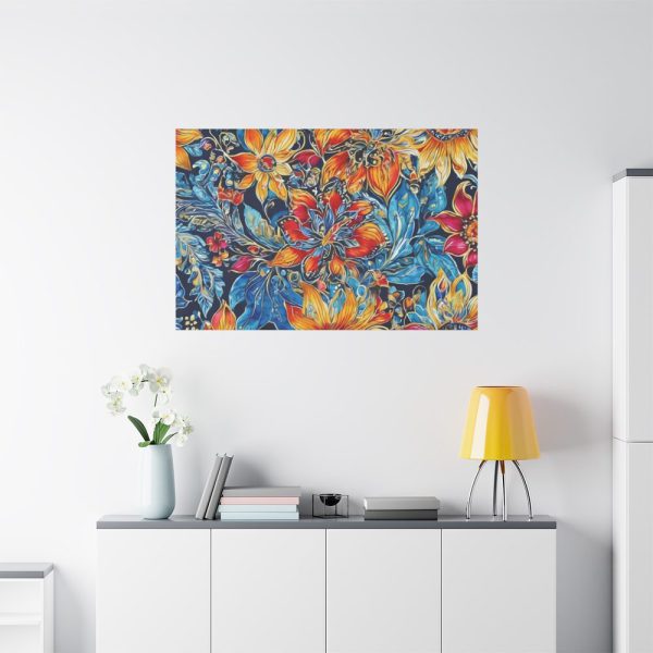 Batik Flowers Pattern Standard Canvas