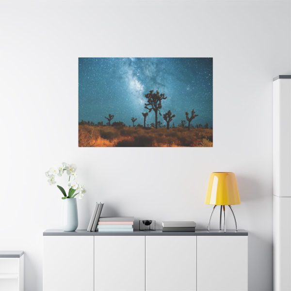 91638-132.jpg Starry Sky Night With Cactus Standard Canvas