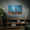 91638-134.jpg Starry Sky Night With Cactus Standard Canvas