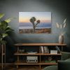 Sunset With Cactus Standard Canvas