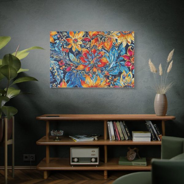 Batik Flowers Pattern Standard Canvas