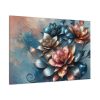 91638-150.jpg Metallic-Textured Flowers in Abstract Style Standard Canvas