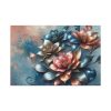 91638-151.jpg Metallic-Textured Flowers in Abstract Style Standard Canvas