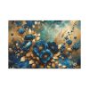 91638-156.jpg Rich Blue Flowers and Gold Accents Standard Canvas