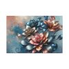 Vibrant Golden Flowers With a Glossy Metallic Finish Standard Canvas