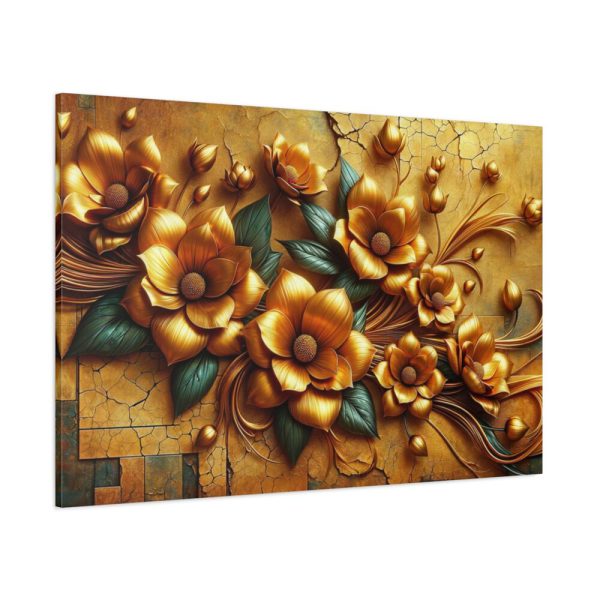 Vibrant orange Flowers Arranged in a Vase Standard Canvas
