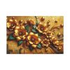 Vibrant orange Flowers Arranged in a Vase Standard Canvas