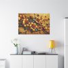 Vibrant orange Flowers Arranged in a Vase Standard Canvas