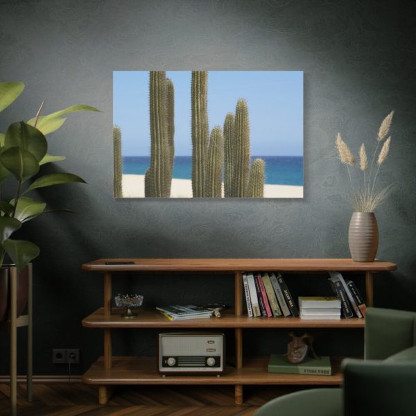 91638-174.jpg Cactus on the Beach Standard Canvas