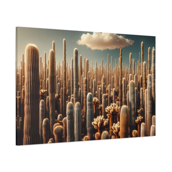 Forest of Tall Cactus Plants Standard Canvas - Image 1